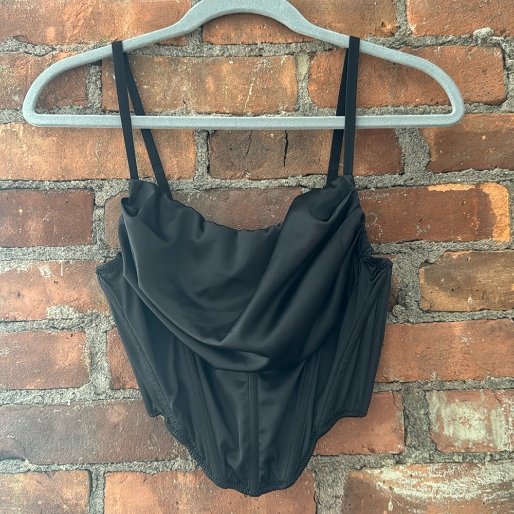 UO satin corset top